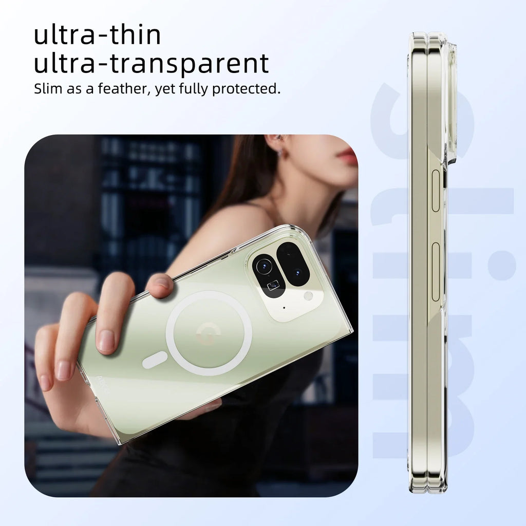 Clear Magnetic Case For Pixel 10 Pro Fold