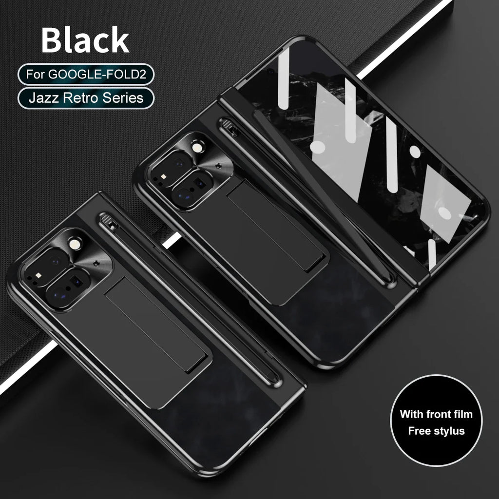 Leather Case With Pen For Pixel 10 Pro Fold