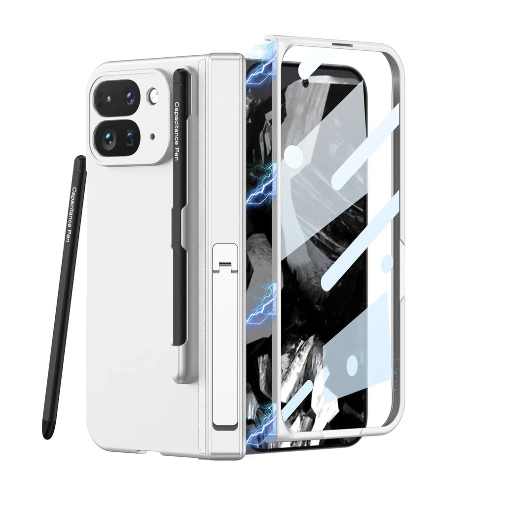 Pixel Fold Case with Pen & Hinge Guard