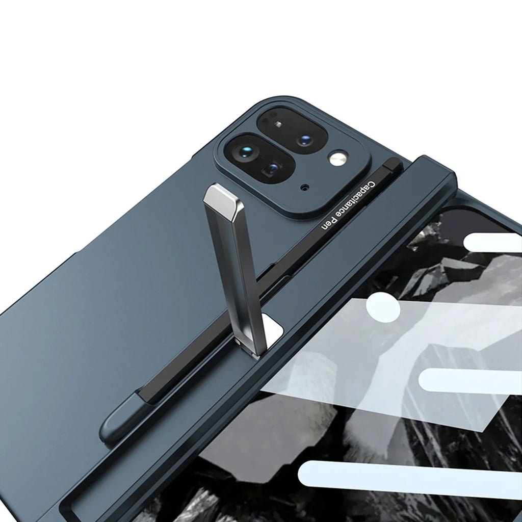 Pixel Fold Case with Pen & Hinge Guard