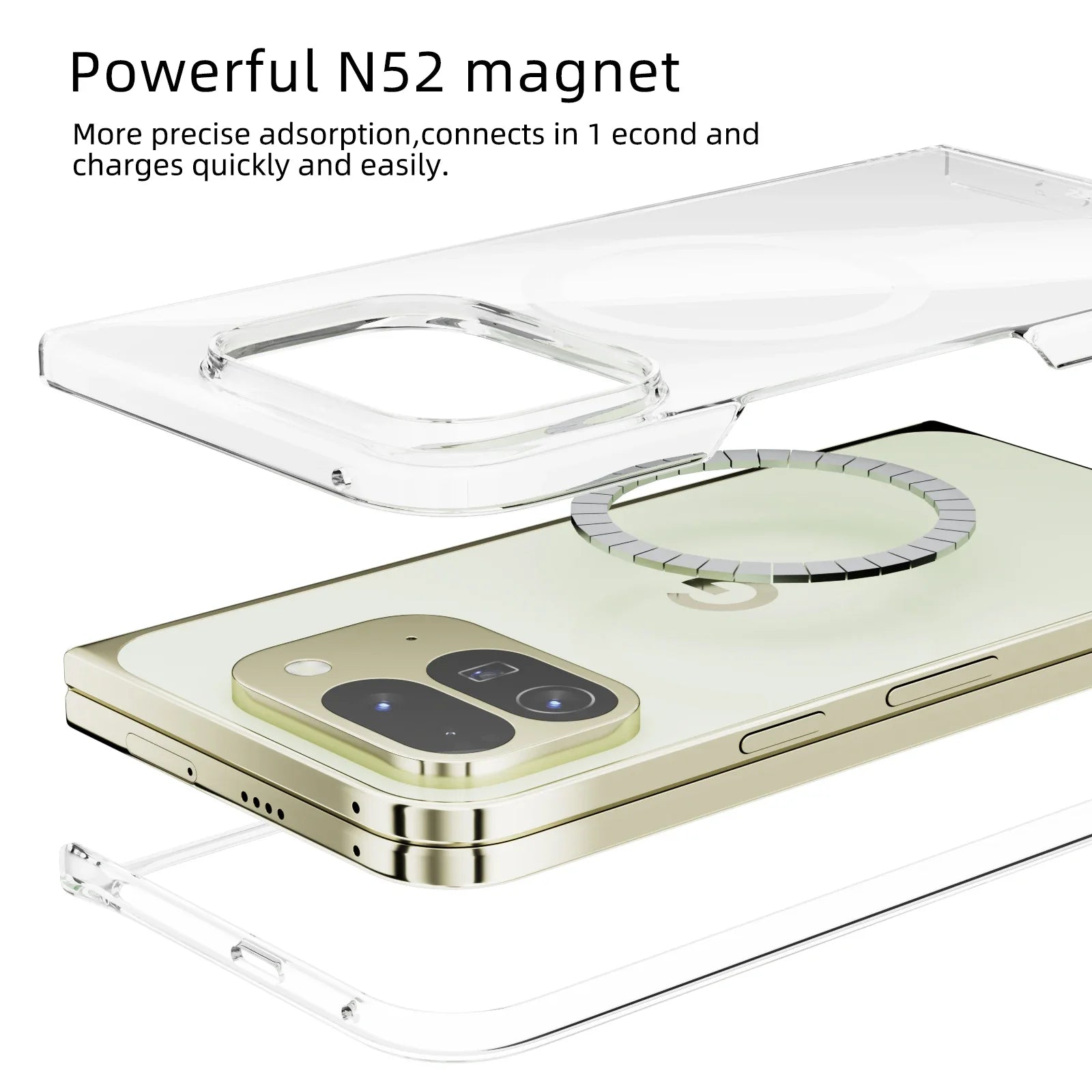 Clear Magnetic Case For Pixel 10 Pro Fold