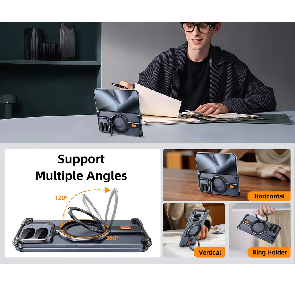 Aluminum Metal Case With 360°Rotation Stand